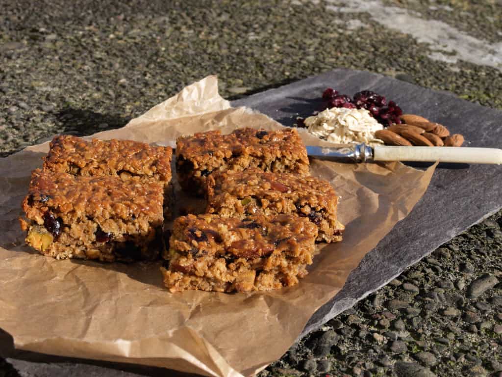 Fruity, Nutty, Oaty Flapjack Bars