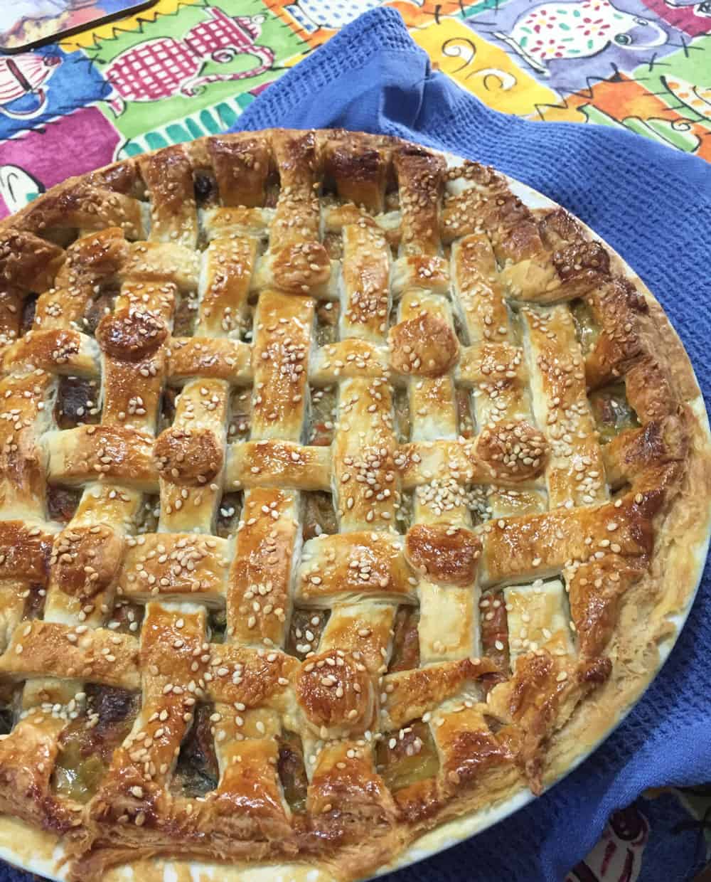 Easy Cheesy Vegetable Lattice Pie Farmersgirl Kitchen