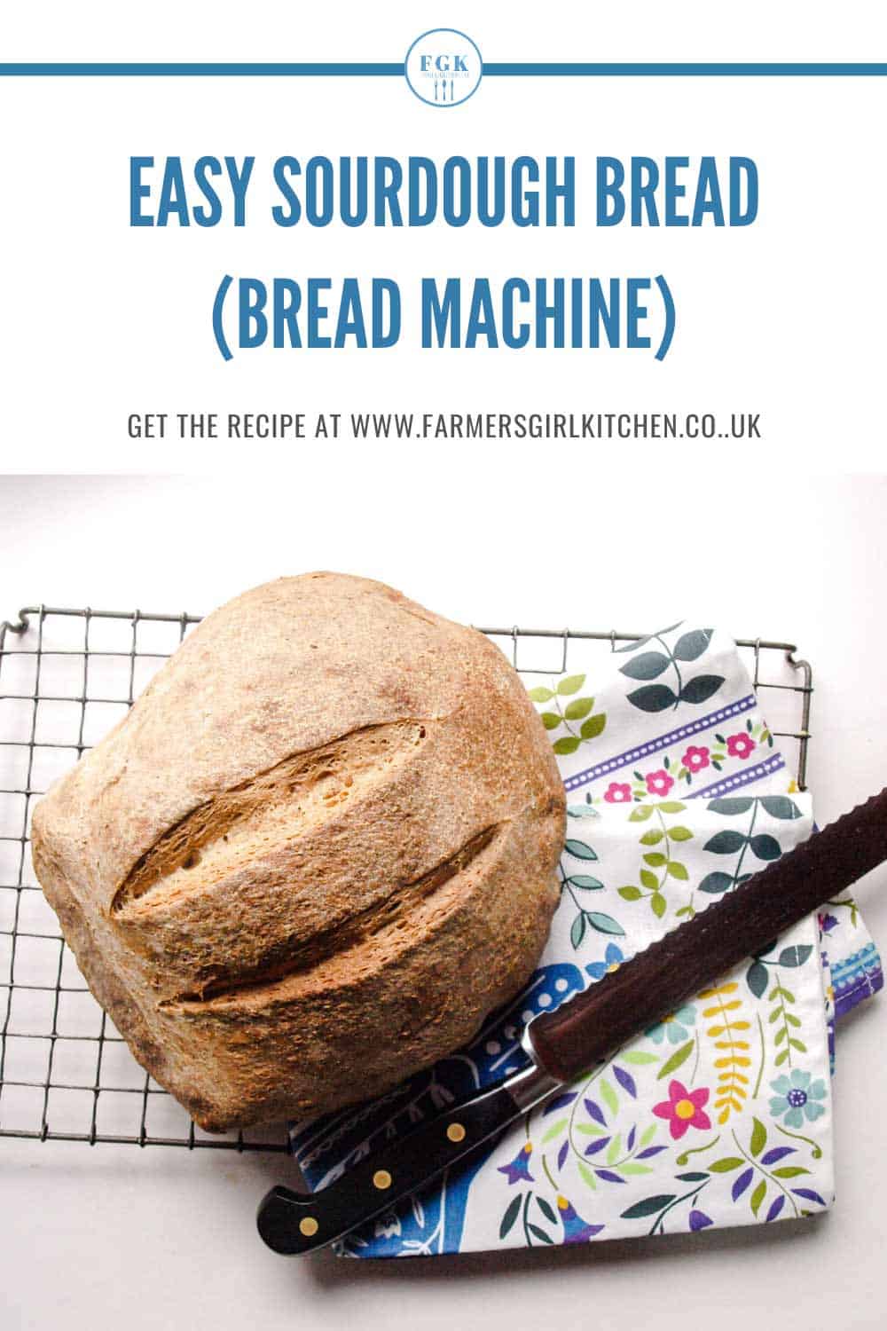 Easy Sourdough Bread (Bread Machine) Farmersgirl Kitchen