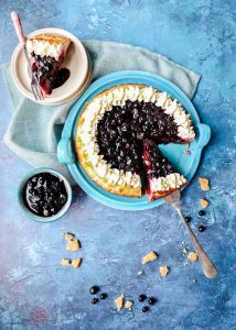 Blackcurrant Cheesecake - Farmersgirl Kitchen