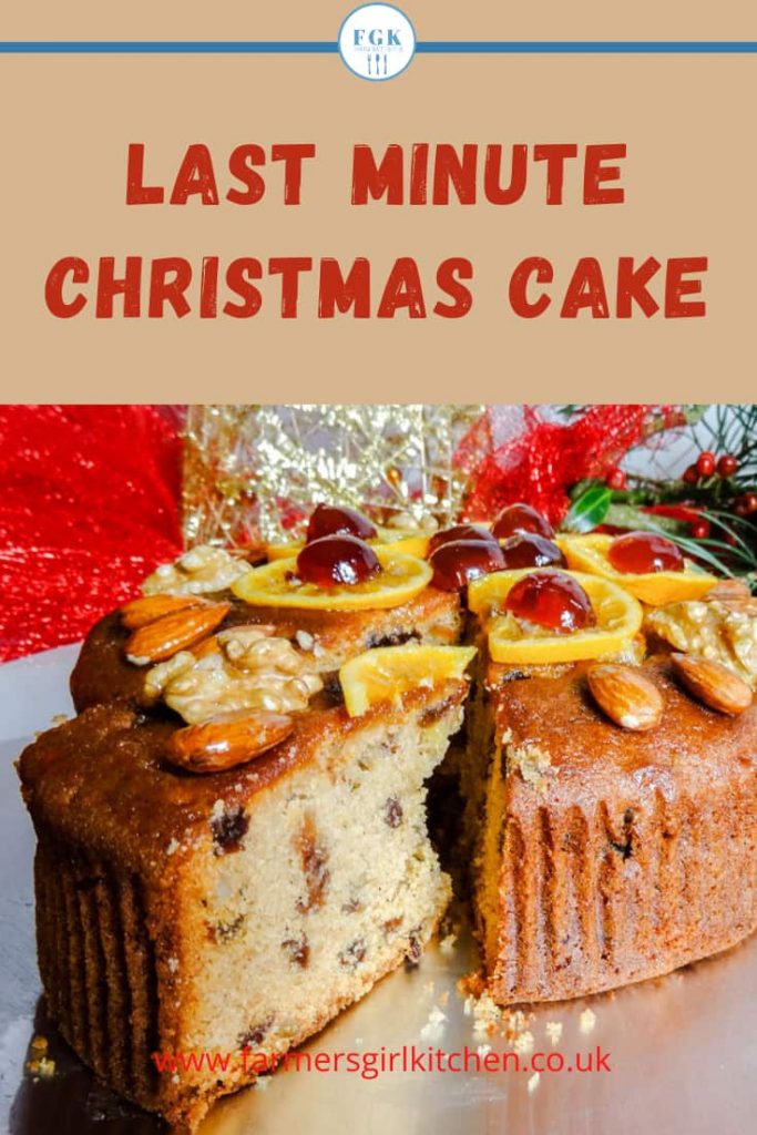 Last Minute Emergency Christmas Cake - Easy Peasy Foodie