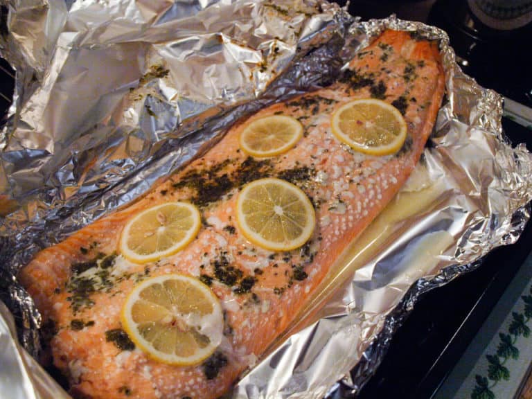 Foil-Baked Scottish Salmon with Herbs - Farmersgirl Kitchen