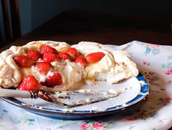 Sensational Strawberry Pavlova - Farmersgirl Kitchen