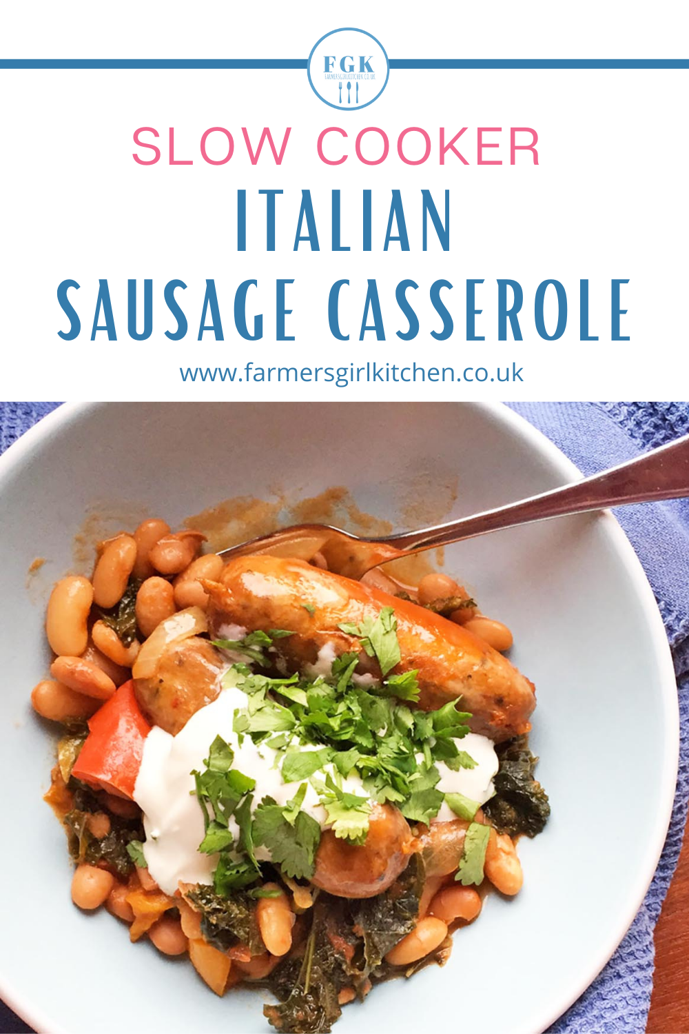 Slow Cooker Italian Sausage Casserole Farmersgirl Kitchen   Sausage Casserole 1 