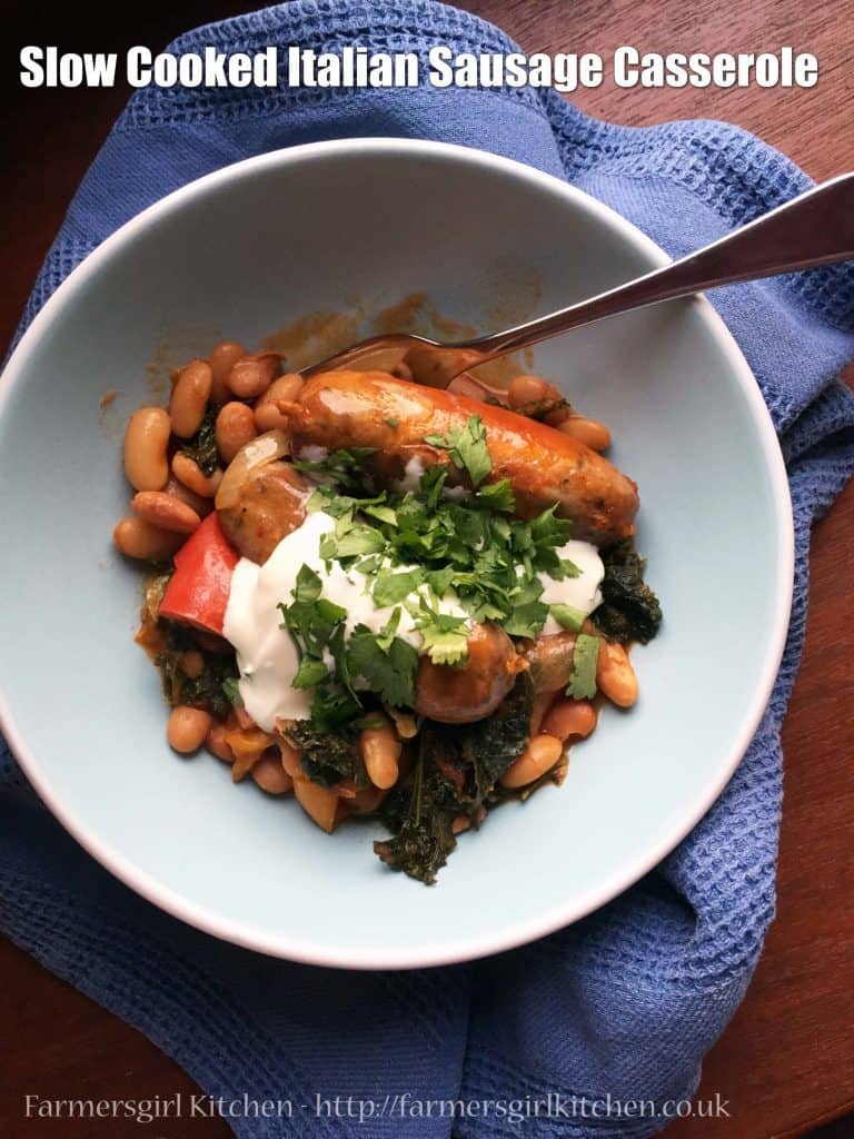 Slow Cooked Italian Sausage Casserole Farmersgirl Kitchen