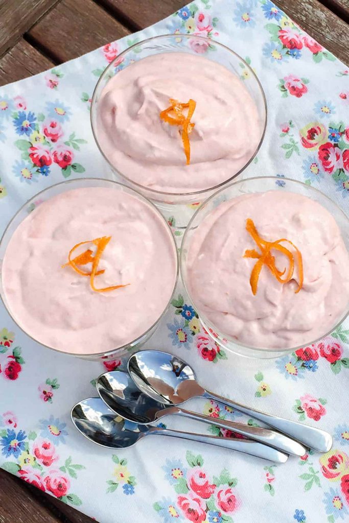 Rhubarb and Orange Fool Dessert - Farmersgirl Kitchen