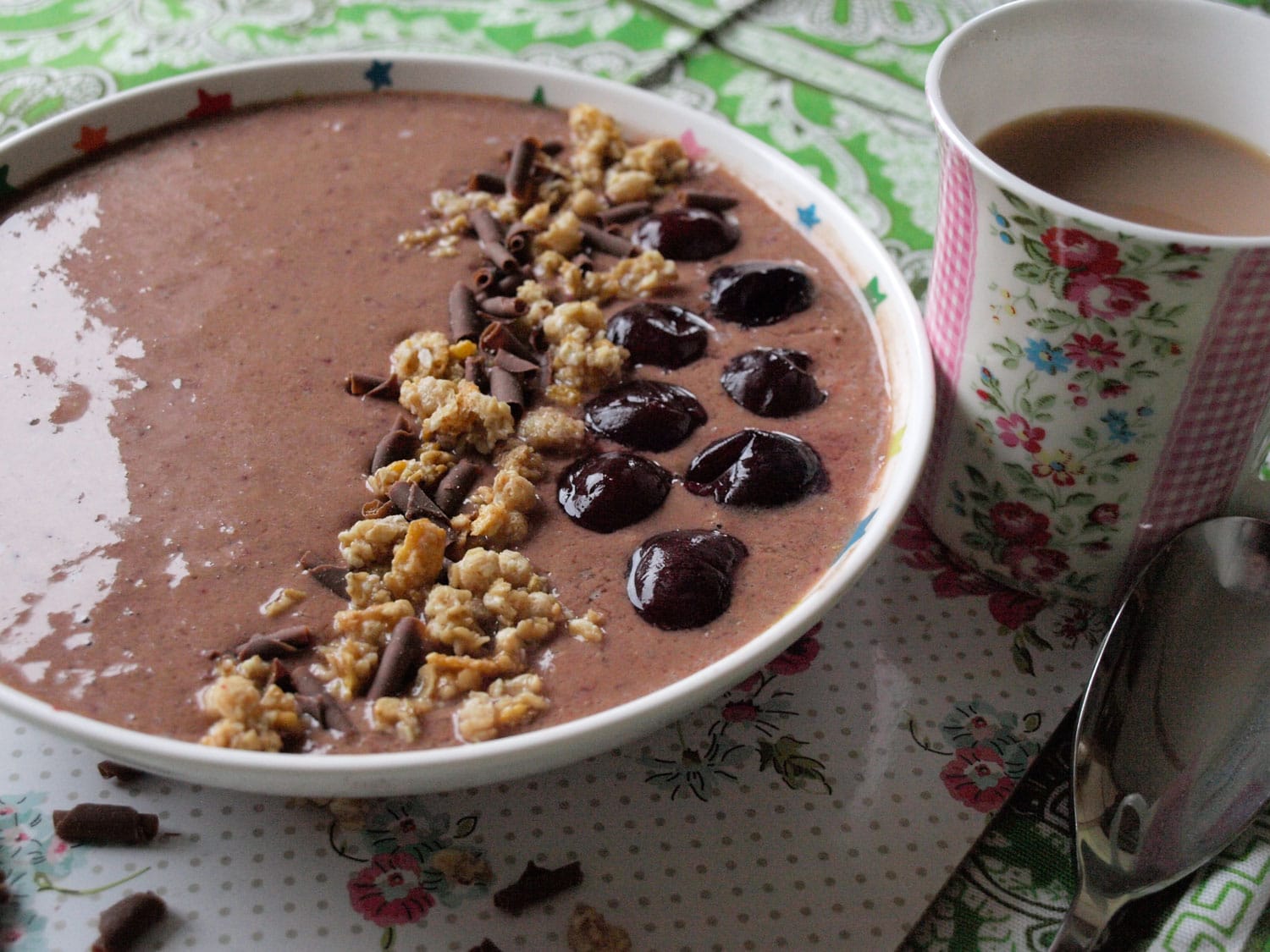 Chocolate Cherry Smoothie Bowl Farmersgirl Kitchen   Chocolate Cherry Smoothie B 