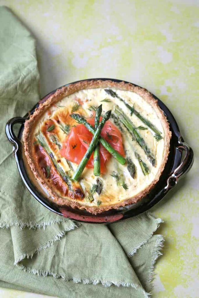 Scottish Smoked Salmon And Asparagus Tart - Farmersgirl Kitchen