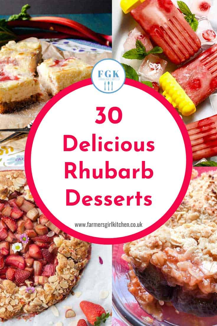 30 Delicious Rhubarb Desserts Recipes Farmersgirl Kitchen   Collection 30 Rhubarb Desse 