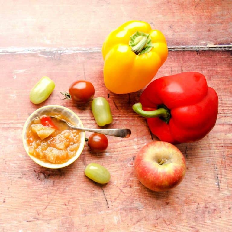 Green Tomato, Apple & Pepper Chutney - Farmersgirl Kitchen