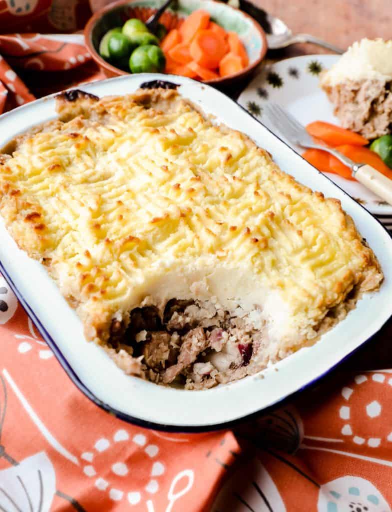 Leftover Turkey Shepherd's Pie - Farmersgirl Kitchen