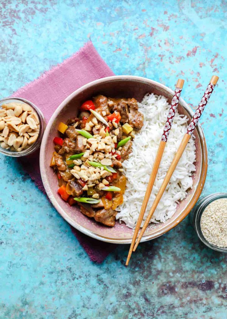 Kung Pao Chicken (Slow Cooker) - Farmersgirl Kitchen