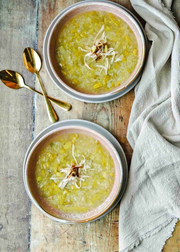 Scottish Chicken And Leek Soup Cock A Leekie Farmersgirl Kitchen