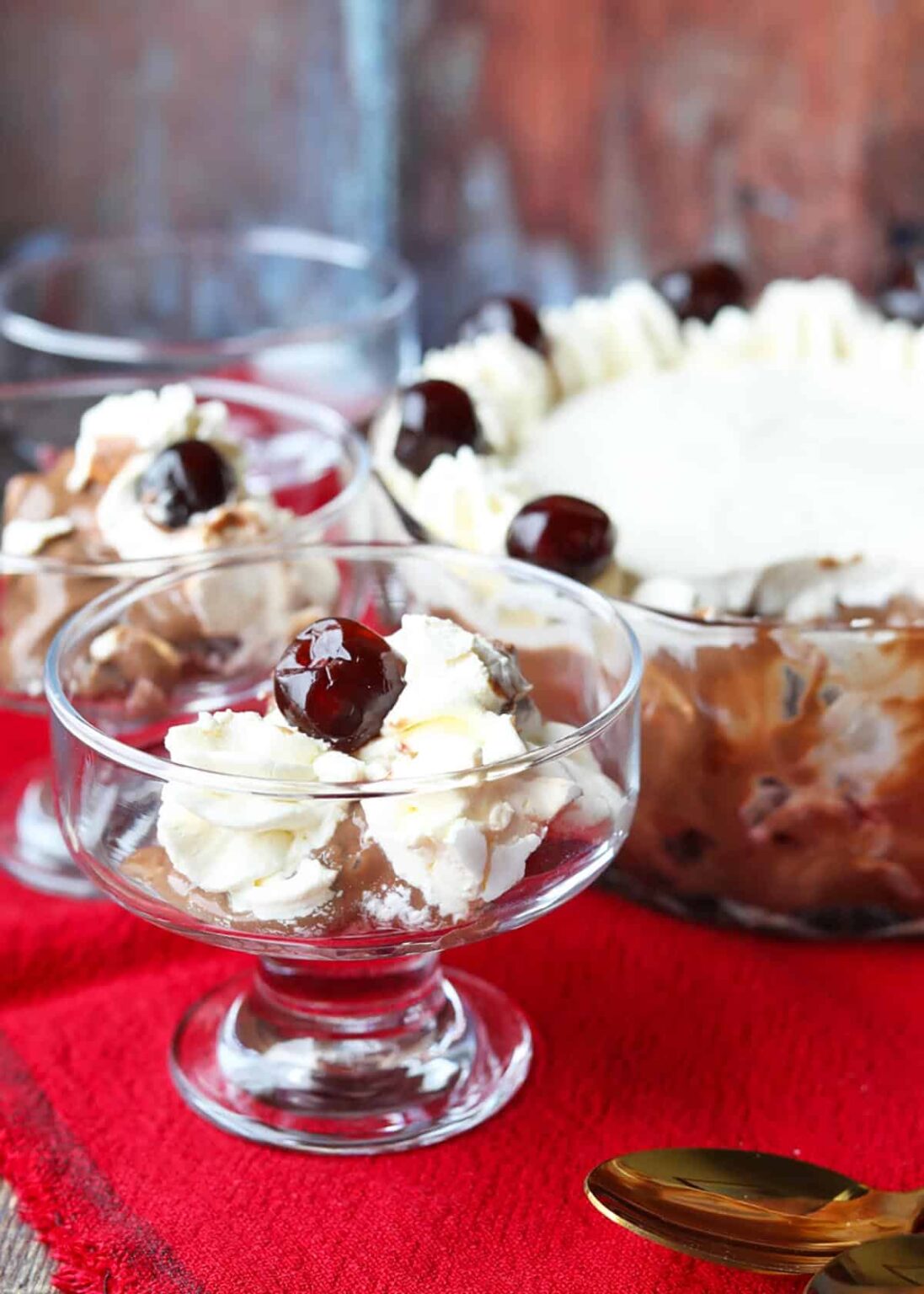 Chocolate Cherry Trifle - Farmersgirl Kitchen