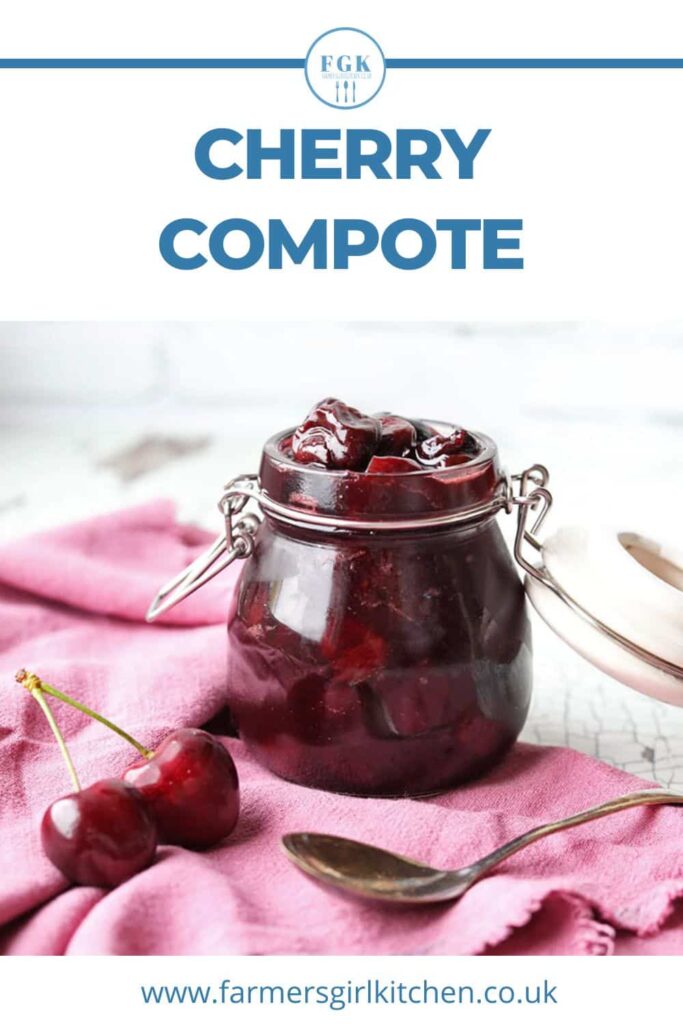 cherry compote for pinterest